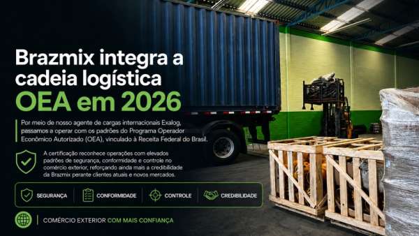 Mais confian�a e efici�ncia para os embarques internacionais da Brazmix